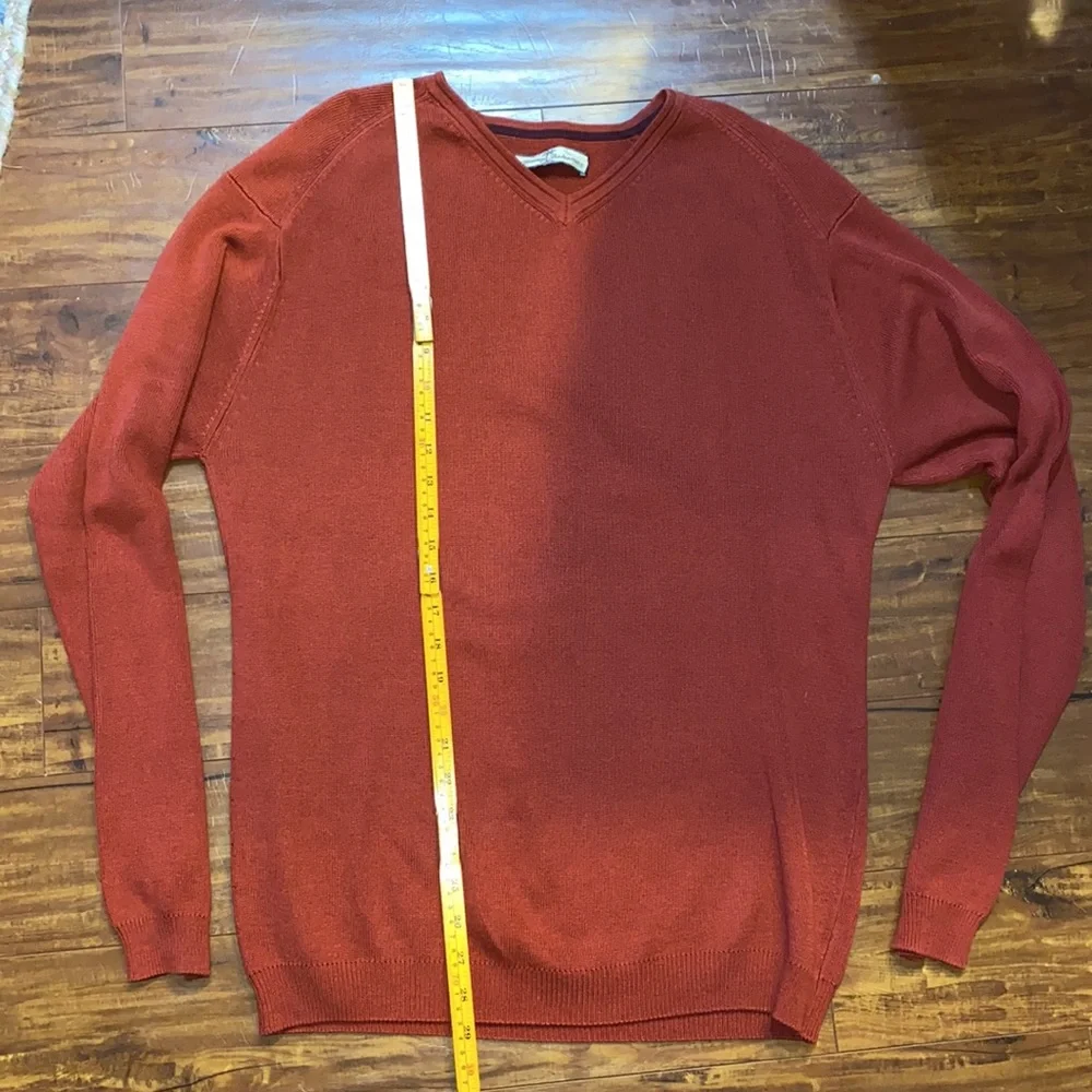 Tommy Bahama Rust V-Neck Lightweight Sweater Men’s (See Measurements)